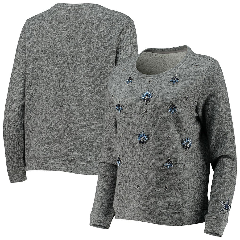 Dallas Cowboys Women's Amal Pullover Sweater - Gray for sale