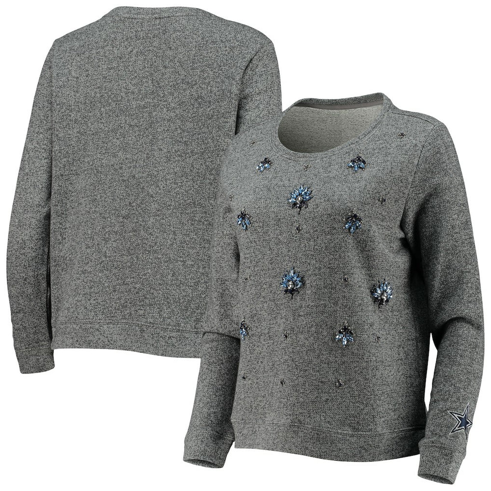 Dallas Cowboys Women's Amal Pullover Sweater - Gray for sale