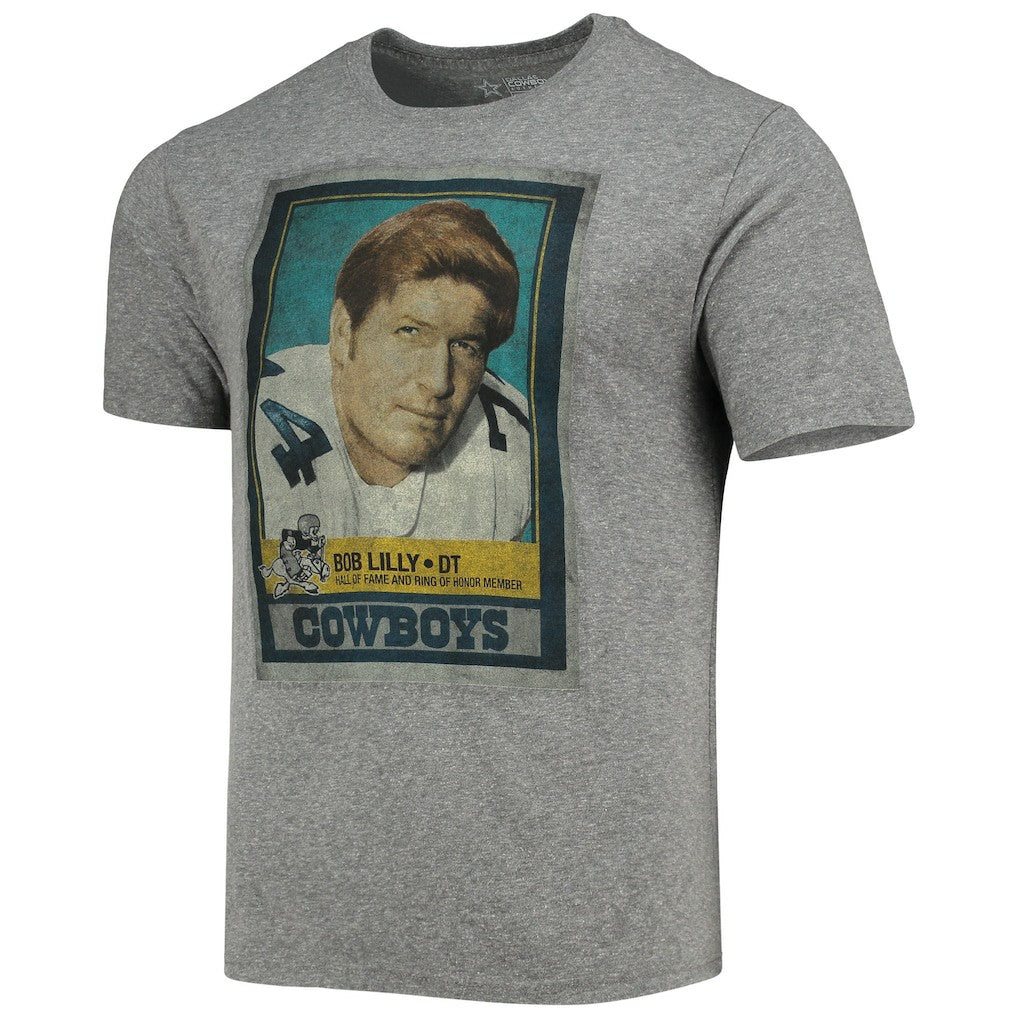 Bob Lilly Dallas Cowboys Name & Number Tri-Blend T-Shirt - Heathered Gray online