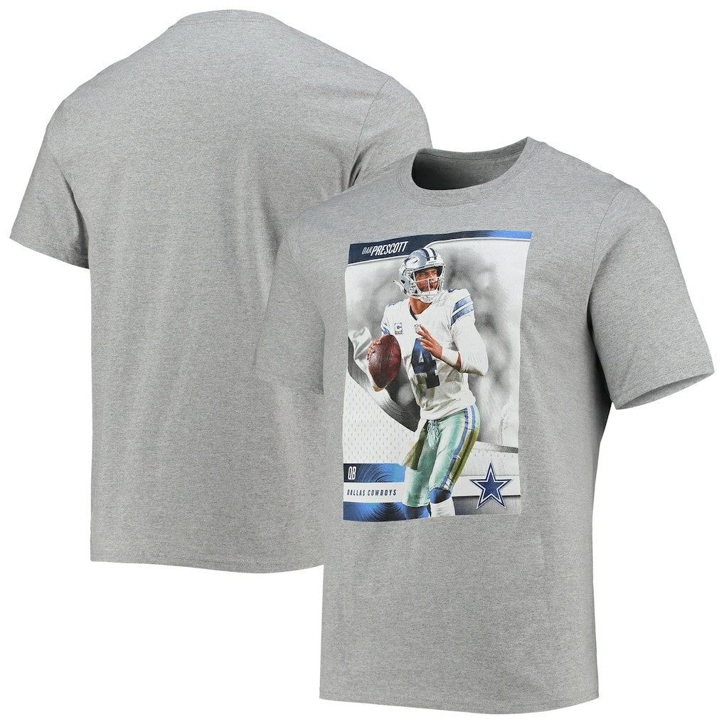Dak Prescott Dallas Cowboys Name & Number T-Shirt - Heathered Gray discount