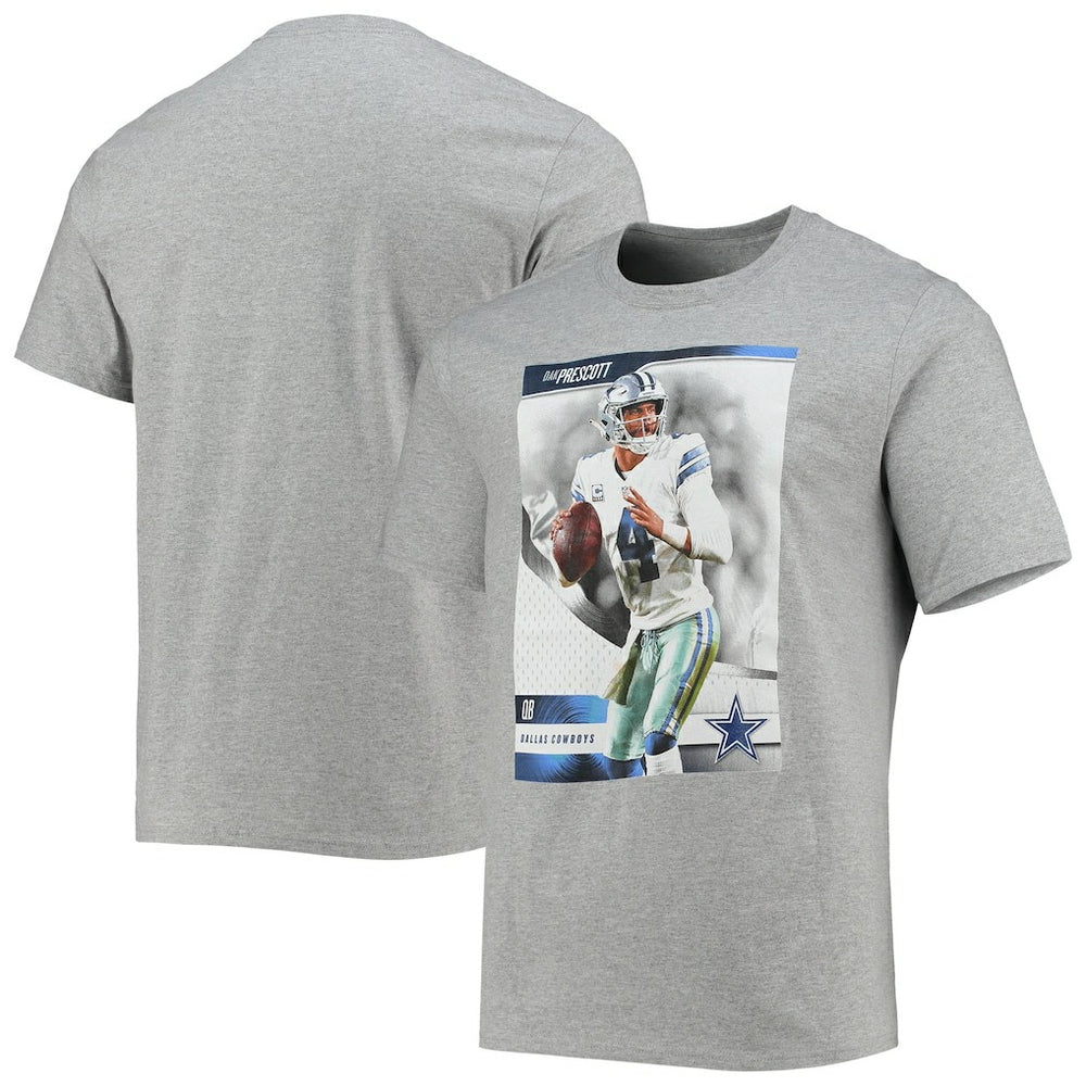 Dak Prescott Dallas Cowboys Name & Number T-Shirt - Heathered Gray discount