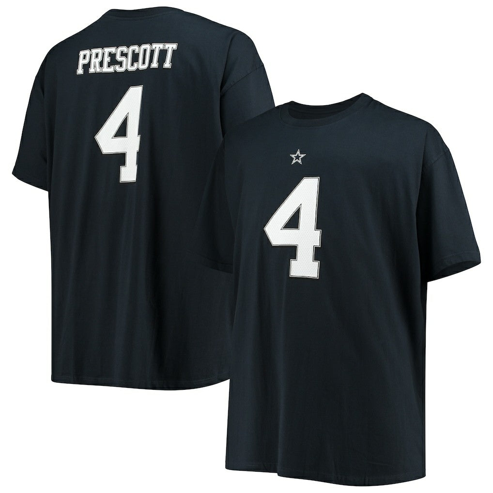 Dak Prescott Dallas Cowboys Big & Tall Player Name & Number T-Shirt - Navy on sale