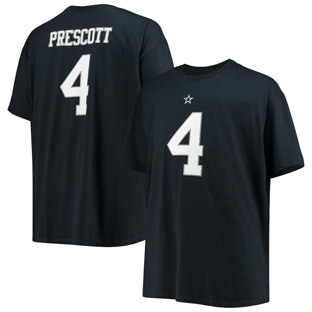 Dak Prescott Dallas Cowboys Big & Tall Player Name & Number T-Shirt - Navy on sale