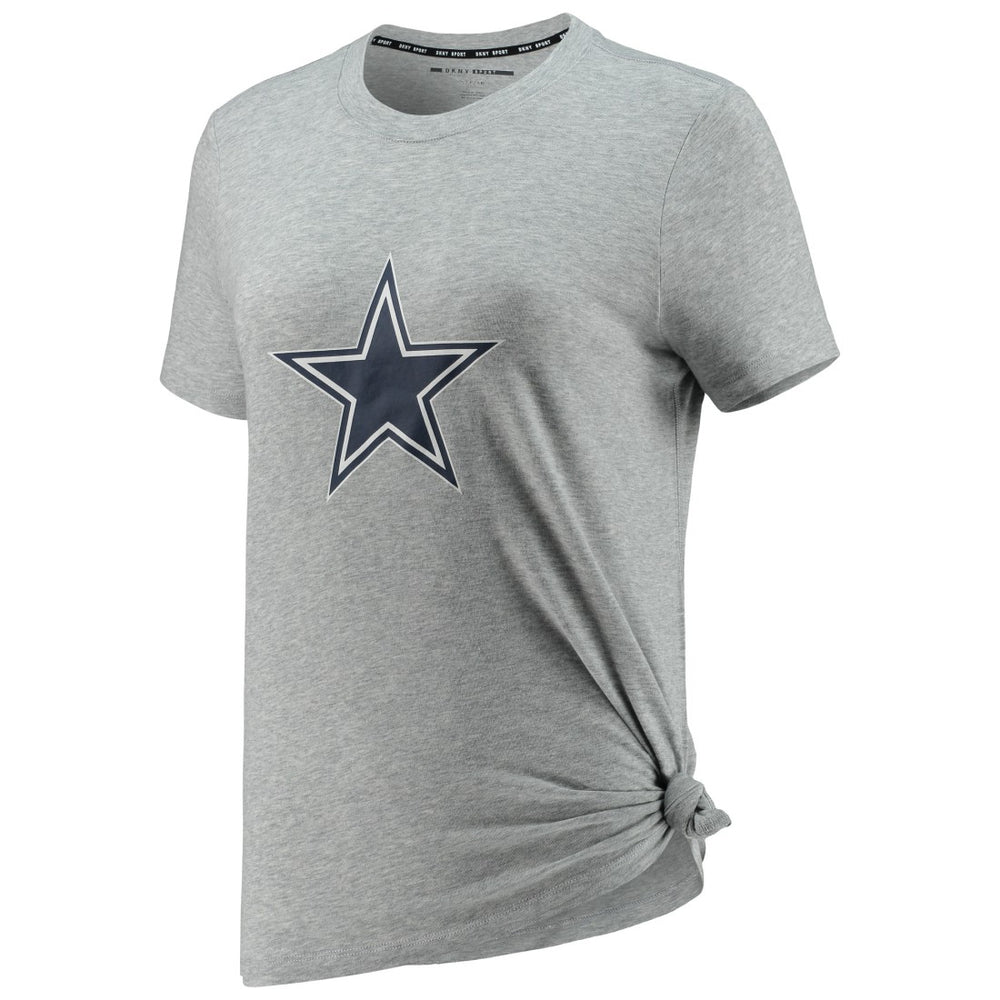 Dallas Cowboys DKNY Sport Women's Ava Tri-Blend T-Shirt - Heathered Gray on sale