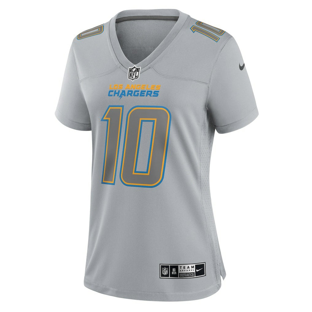 Justin Herbert Los Angeles Chargers Women's Atmosphere Fashion Game Jersey - Gray outlet