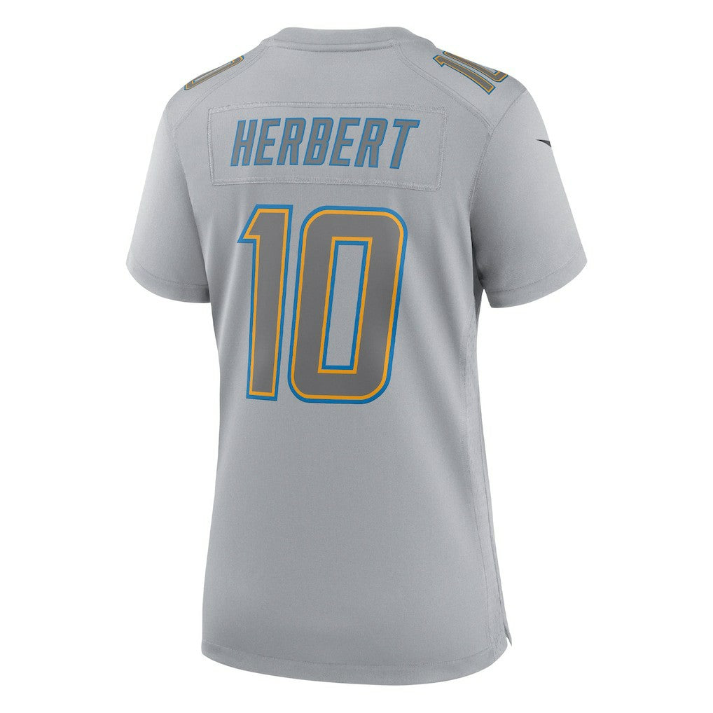 Justin Herbert Los Angeles Chargers Women's Atmosphere Fashion Game Jersey - Gray outlet