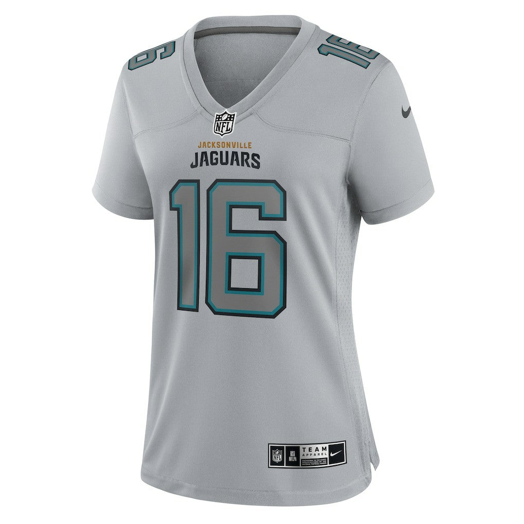 Trevor Lawrence Jacksonville Jaguars Women's Atmosphere Fashion Game Jersey - Gray outlet