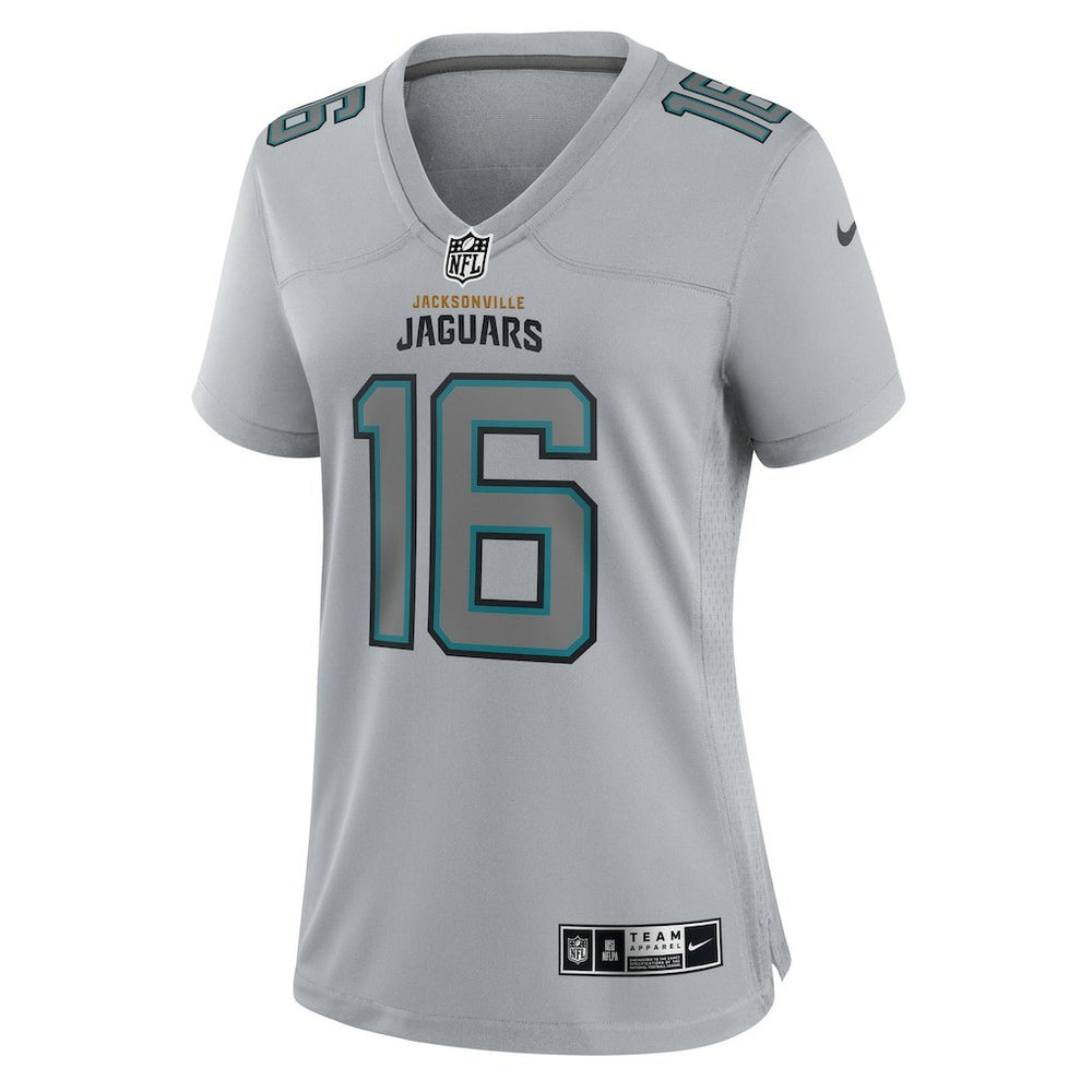 Trevor Lawrence Jacksonville Jaguars Women's Atmosphere Fashion Game Jersey - Gray outlet