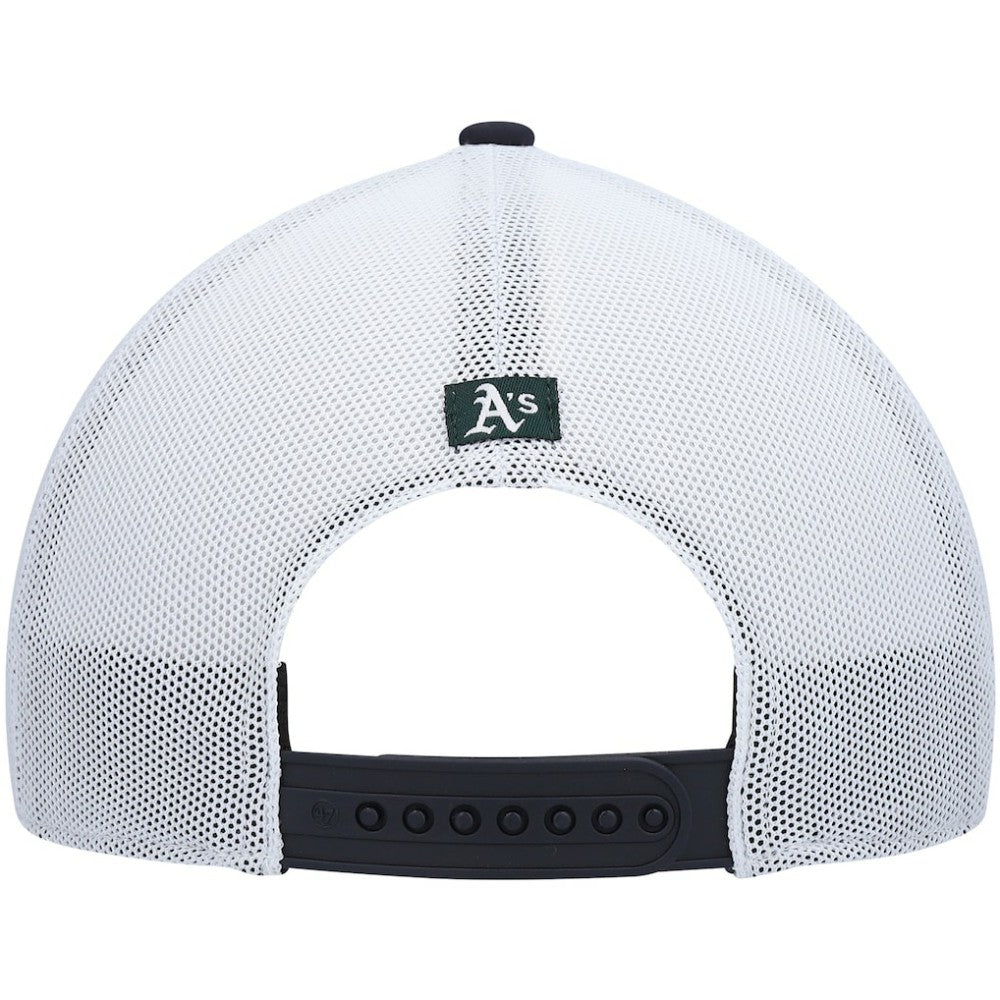 Athletics Flag Fill Trucker Snapback Hat Navy/White