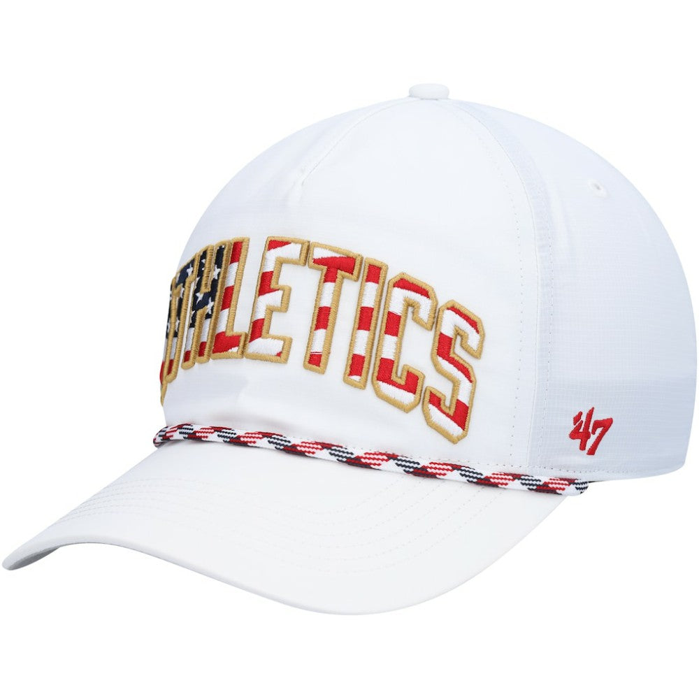 Athletics Flag Flutter Hitch Snapback Hat White