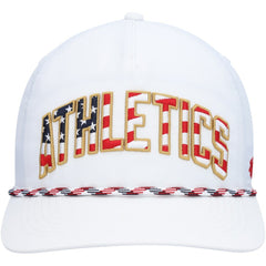 Athletics Flag Flutter Hitch Snapback Hat White