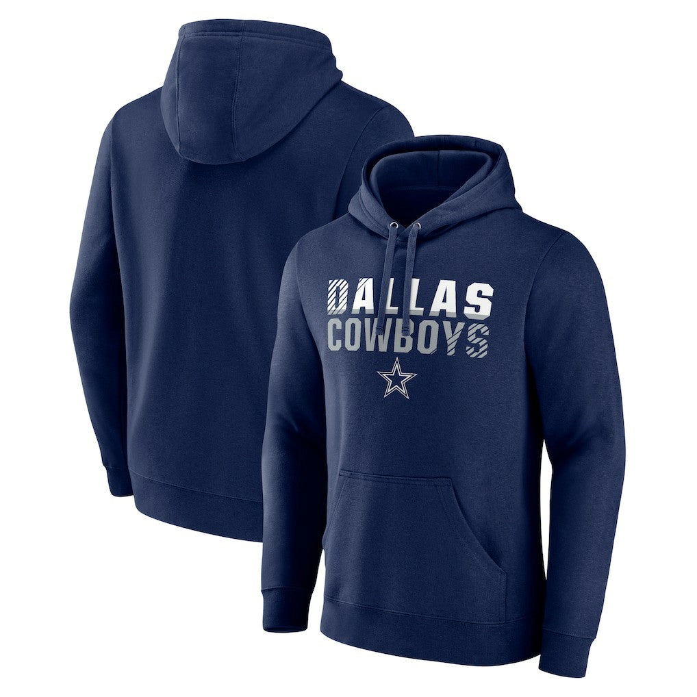 Dallas Cowboys Fade Out Fitted Pullover Hoodie - Navy online