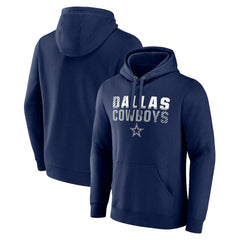 Dallas Cowboys Fade Out Fitted Pullover Hoodie - Navy online
