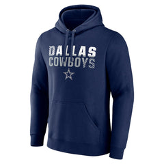 Dallas Cowboys Fade Out Fitted Pullover Hoodie - Navy online