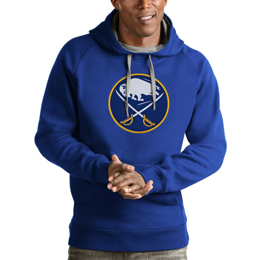 Buffalo Sabres Antigua Logo Victory Pullover Hoodie - Royal Hoodies