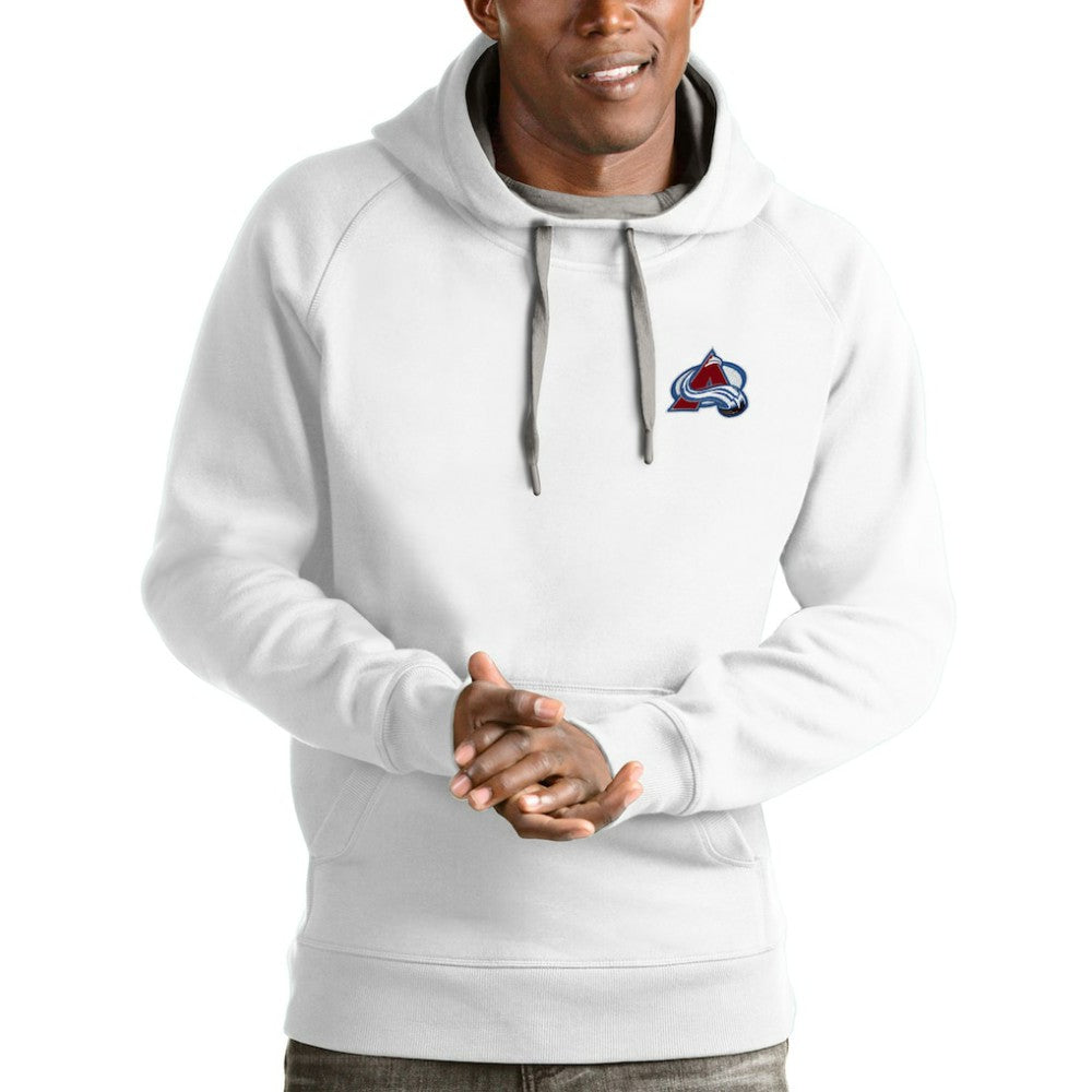Colorado Avalanche Antigua Victory Pullover Hoodie - White Hoodies