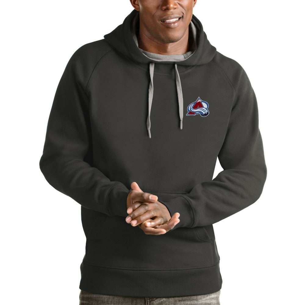 Colorado Avalanche Antigua Victory Pullover Hoodie - Charcoal Hoodies