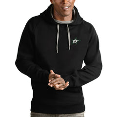 Dallas Stars Antigua Team Victory Pullover Hoodie - Black Hoodies