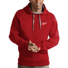 Detroit Red Wings Antigua Team Victory Pullover Hoodie - Red Hoodies