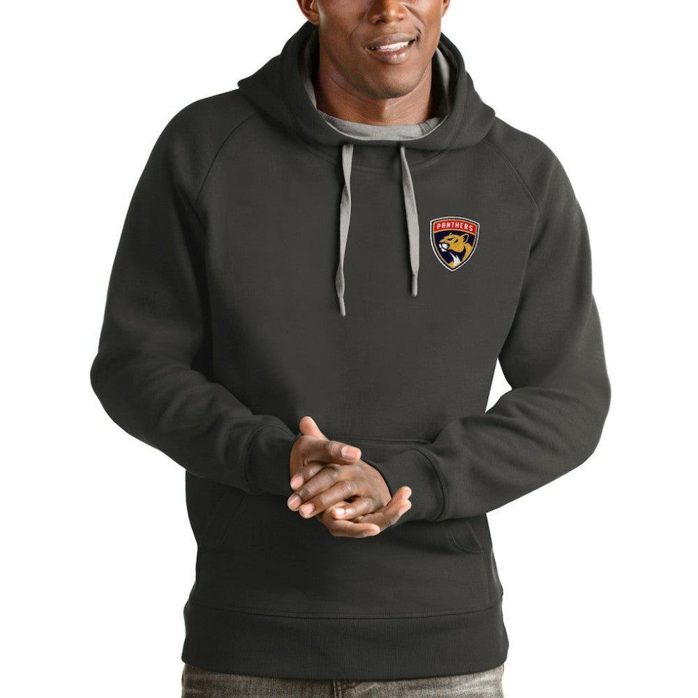 Florida Panthers Antigua Victory Pullover Hoodie - Charcoal Hoodies