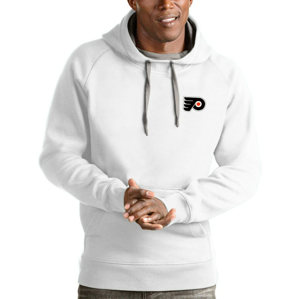 Philadelphia Flyers Antigua Victory Pullover Hoodie - White Hoodies