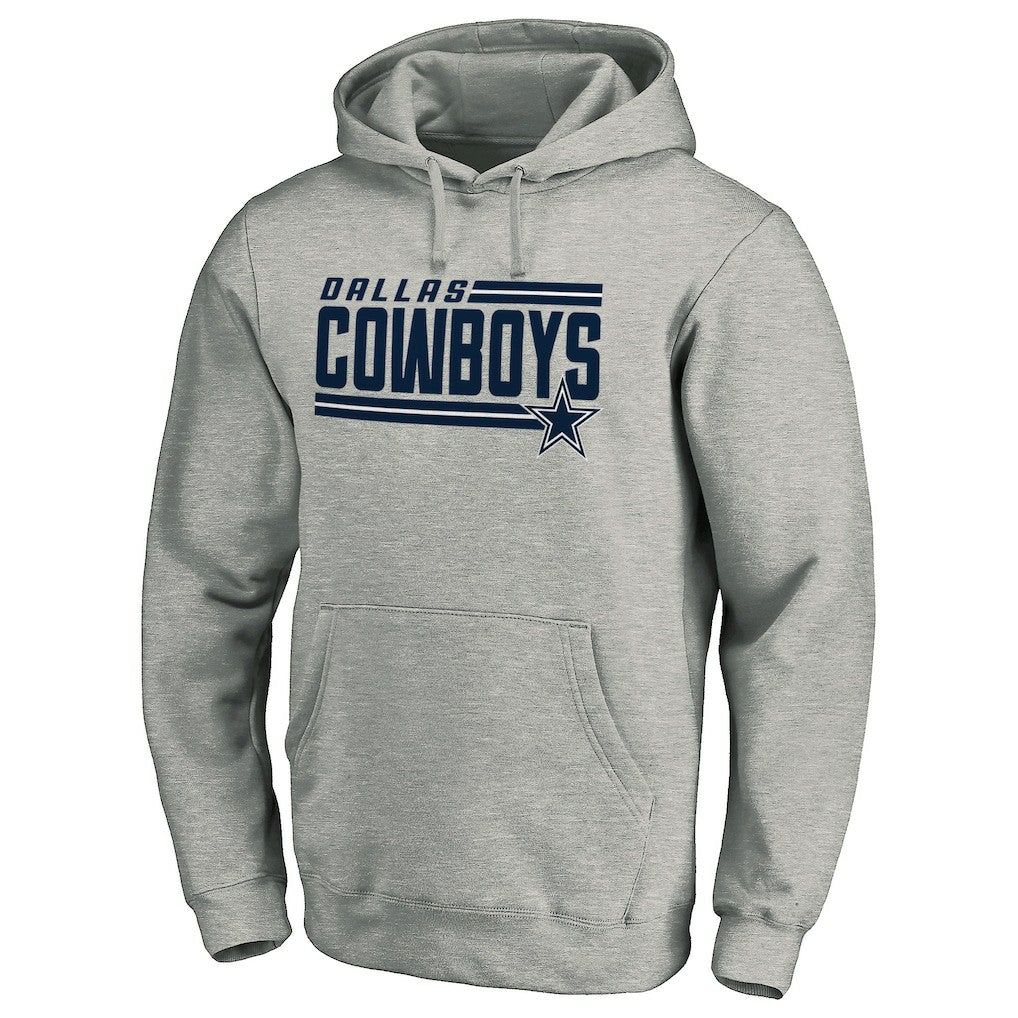 Dallas Cowboys Onside Stripe Pullover Hoodie - Heathered Gray sale