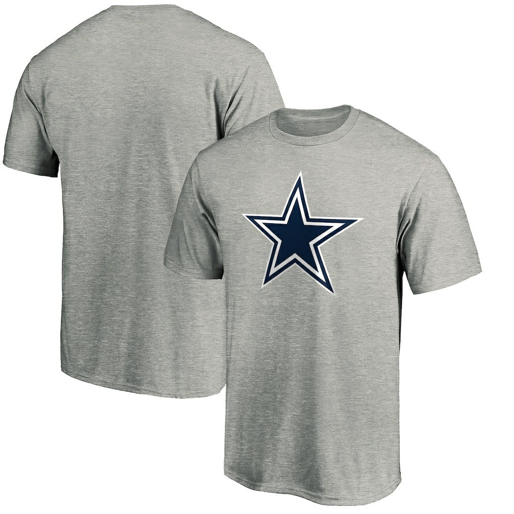Dallas Cowboys Primary Logo T-Shirt - Heather Gray cheap