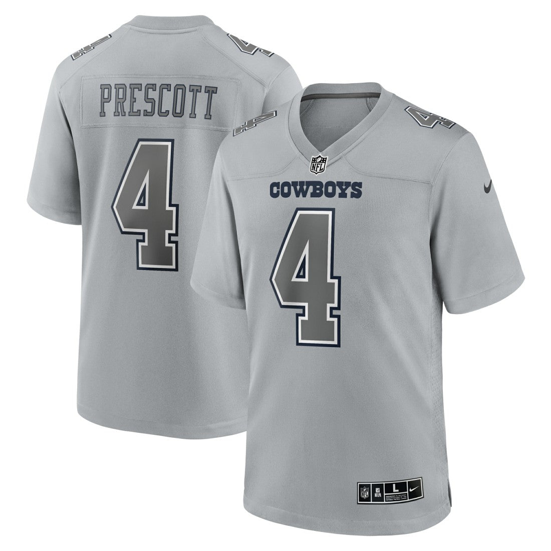 Dak Prescott Dallas Cowboys Atmosphere Fashion Game Jersey - Gray outlet