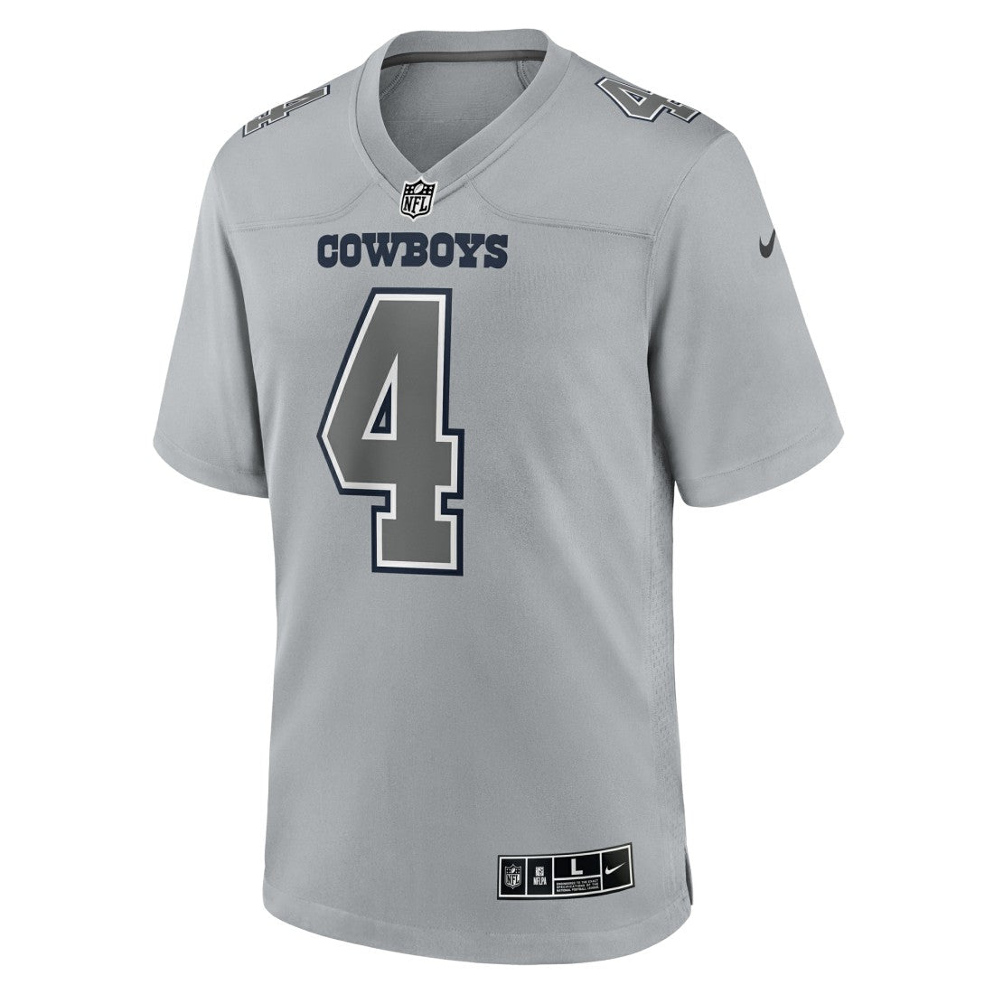Dak Prescott Dallas Cowboys Atmosphere Fashion Game Jersey - Gray outlet