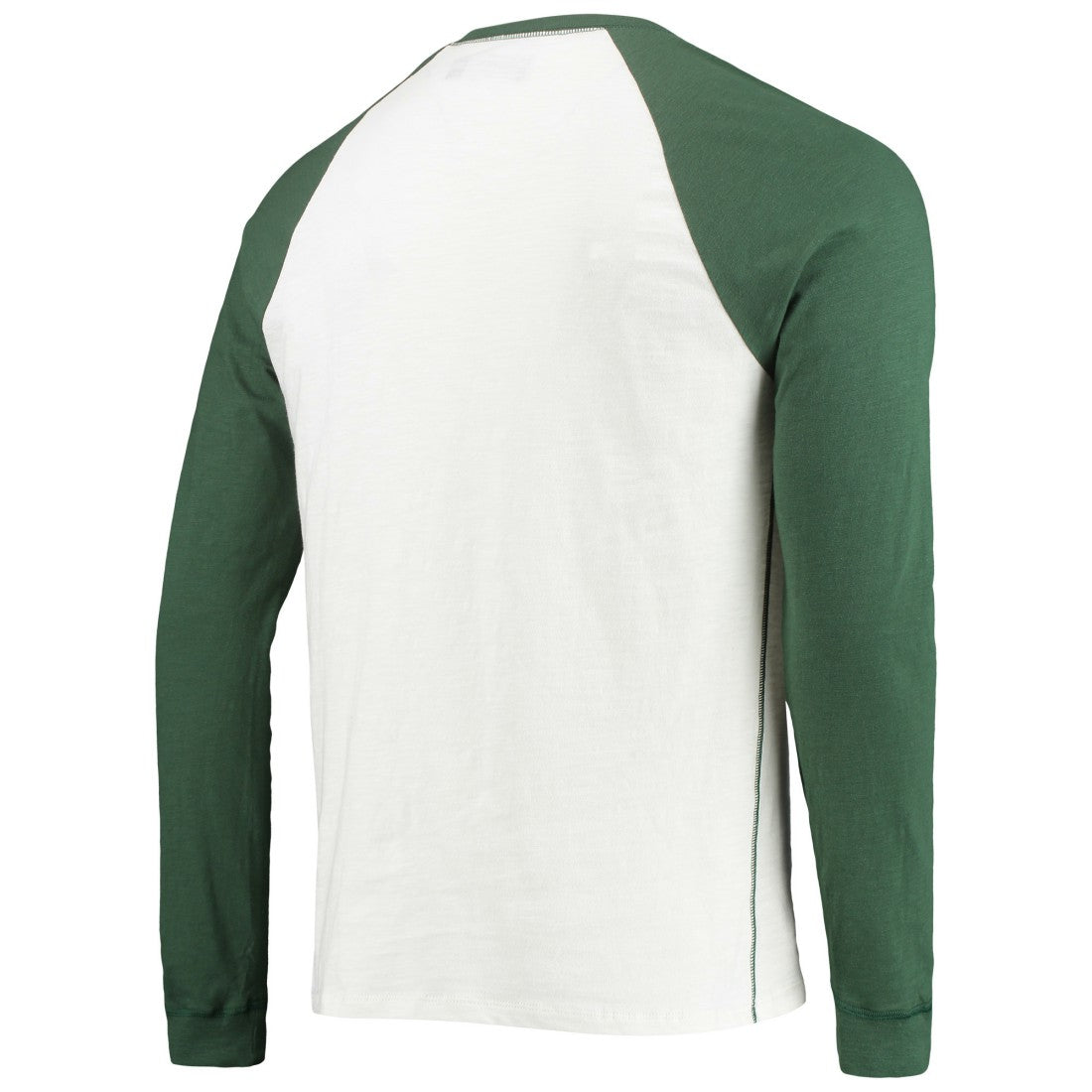 Green Bay Packers Junk Food Colorblock Raglan Long Sleeve T-Shirt - White/Green online