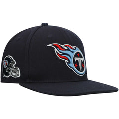 Tennessee Titans Pro Standard Logo II Snapback Hat - Navy discount