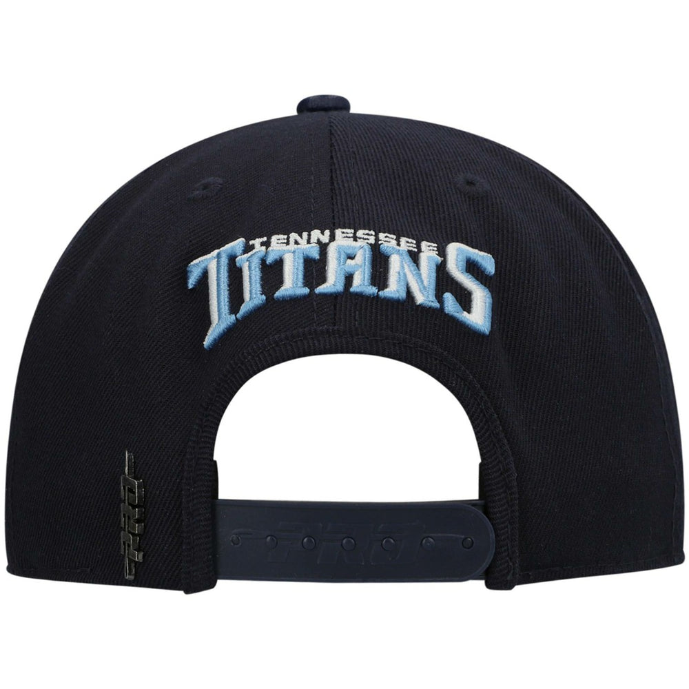 Tennessee Titans Pro Standard Logo II Snapback Hat - Navy discount