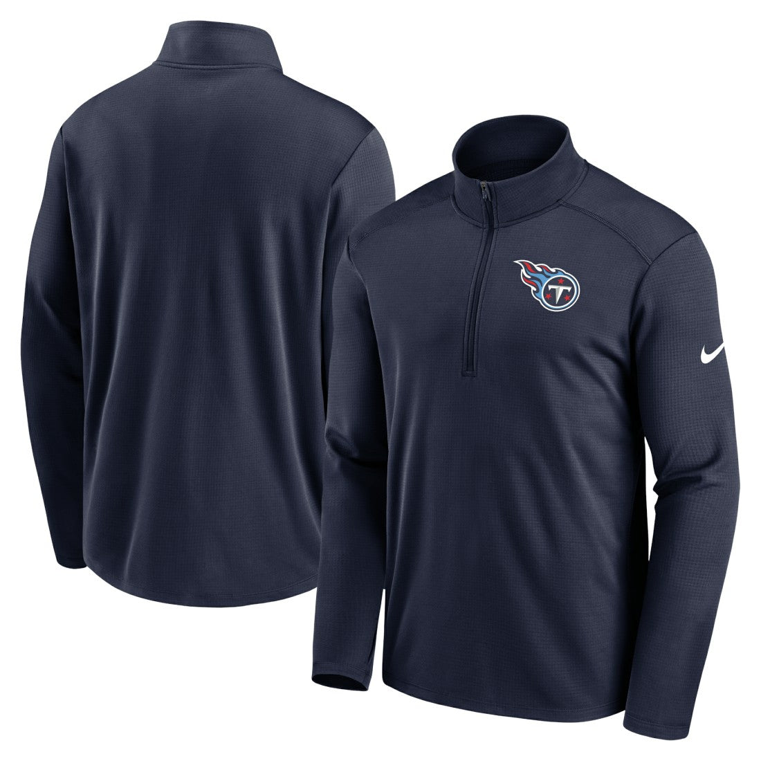 Tennessee Titans Logo Pacer Performance Half-Zip Jacket - Navy online