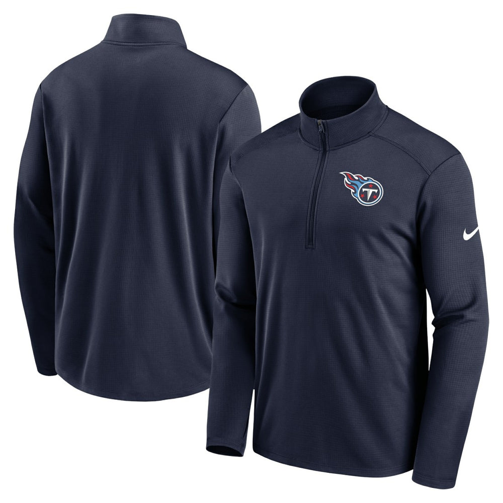 Tennessee Titans Logo Pacer Performance Half-Zip Jacket - Navy online