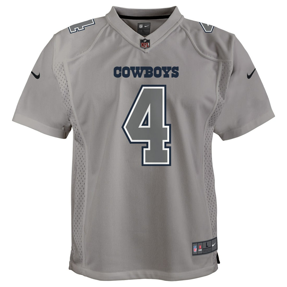 Dak Prescott Dallas Cowboys Youth Atmosphere Game Jersey - Gray cheap