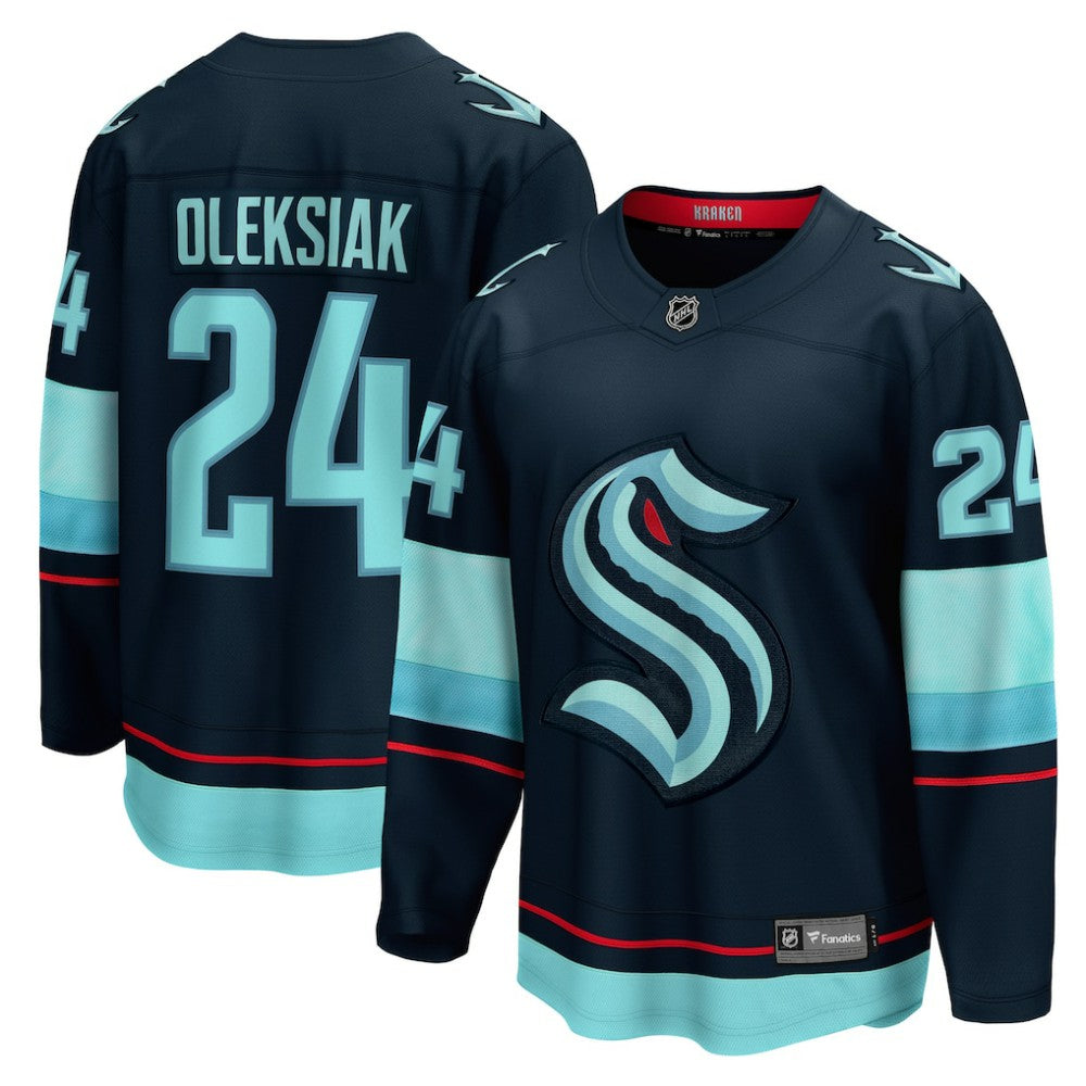 Jamie Oleksiak Seattle Kraken Fanatics Home Breakaway Player Jersey - Deep Sea Blue Jerseys