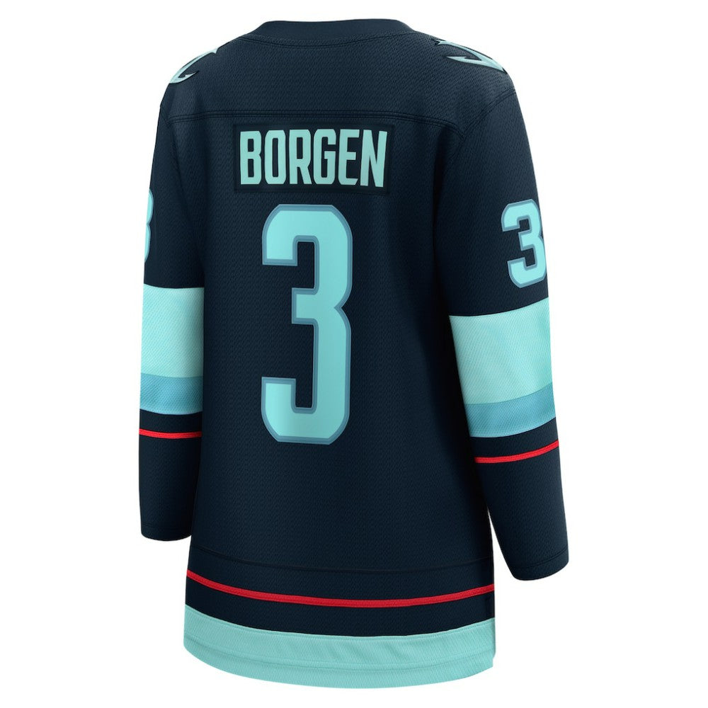 Will Borgen Seattle Kraken Fanatics Women's Home Breakaway Player Jersey - Deep Sea Blue Jerseys