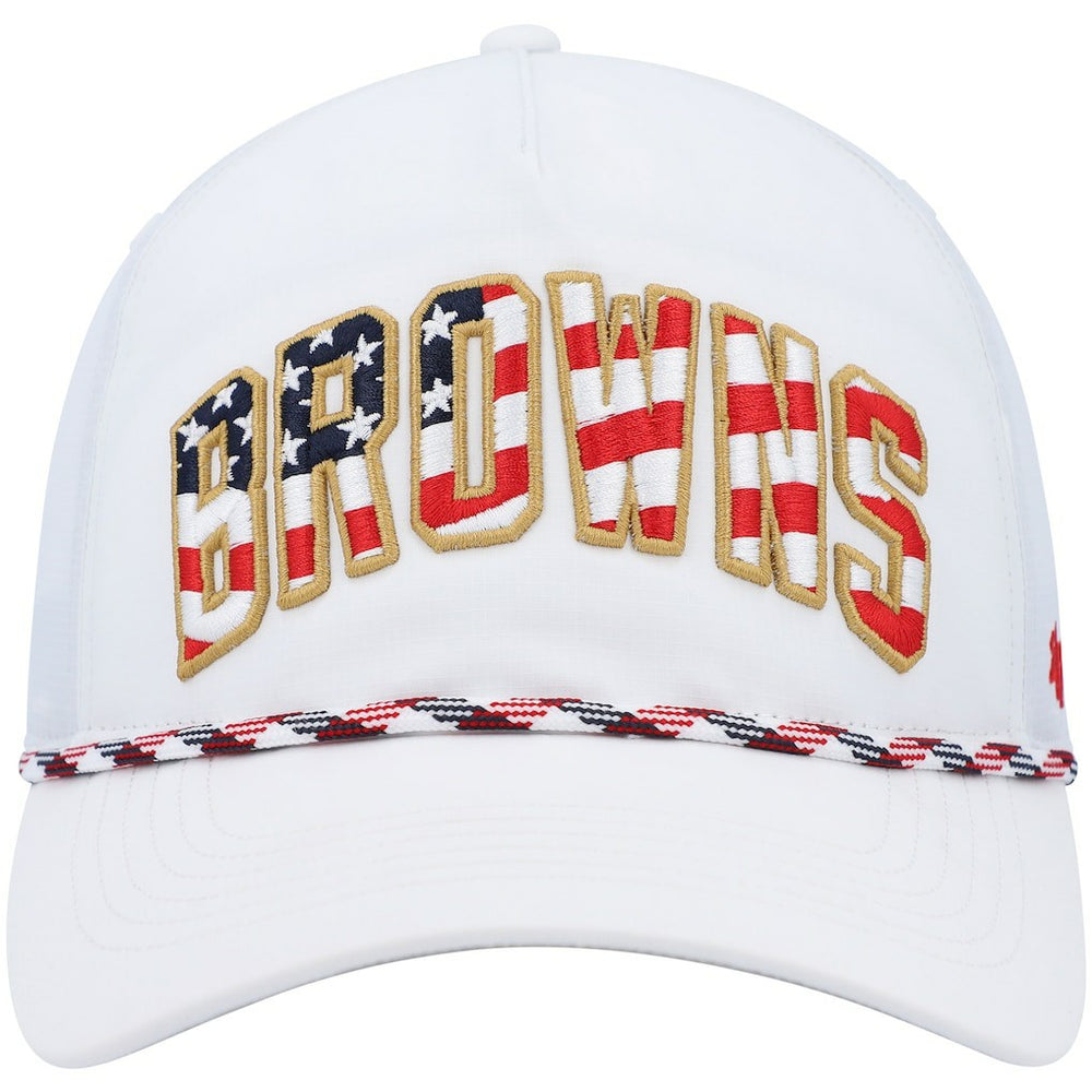 Cleveland Browns '47 Hitch Stars and Stripes Trucker Adjustable Hat - White on sale