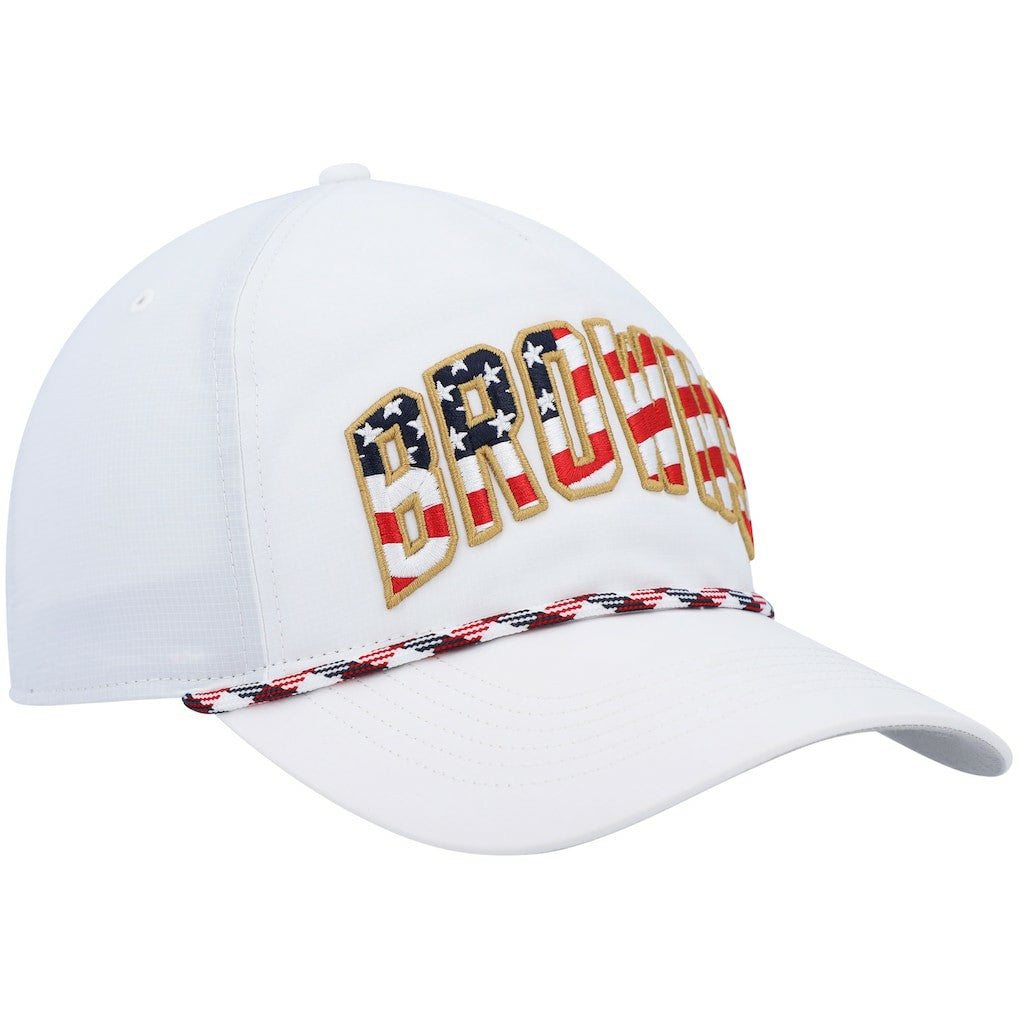 Cleveland Browns '47 Hitch Stars and Stripes Trucker Adjustable Hat - White on sale