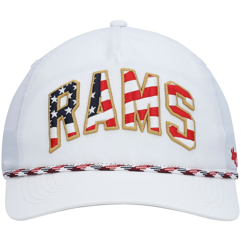 Los Angeles Rams '47 Hitch Stars and Stripes Trucker Adjustable Hat - White online