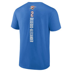 Shai Gilgeous-Alexander Oklahoma City Thunder Playmaker Name & Number T-Shirt - Blue discount