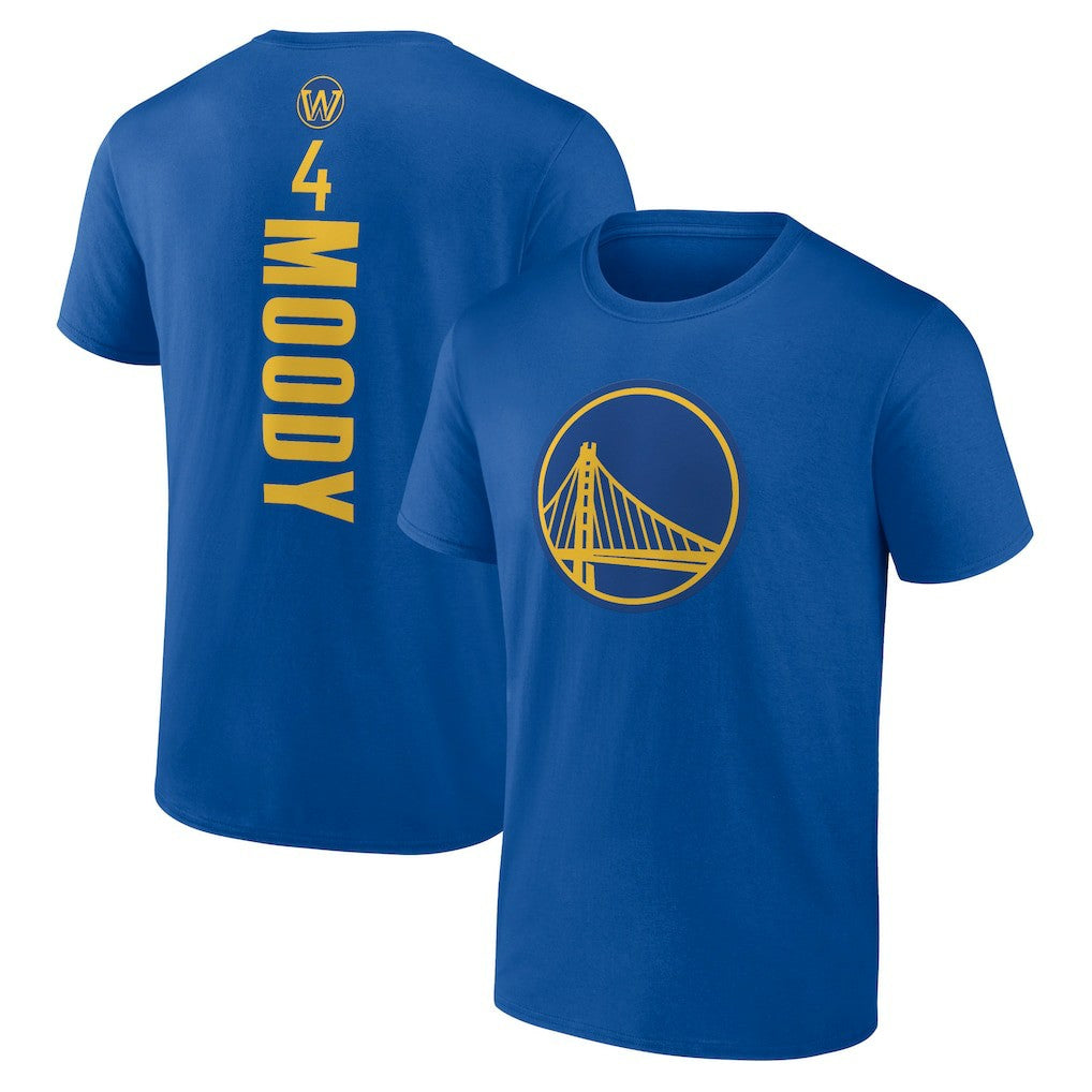 Moses Moody Golden State Warriors Playmaker Name & Number T-Shirt sale - Royal on sale