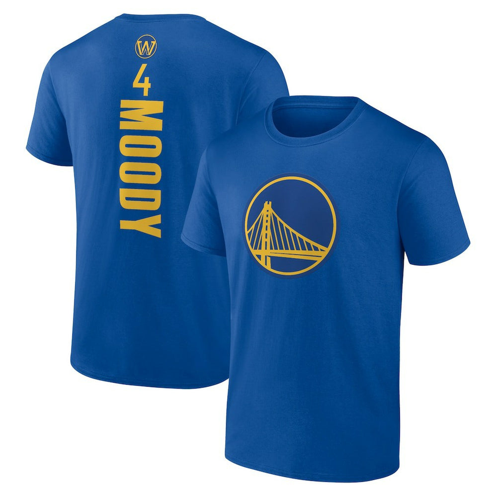 Moses Moody Golden State Warriors Playmaker Name & Number T-Shirt sale - Royal on sale