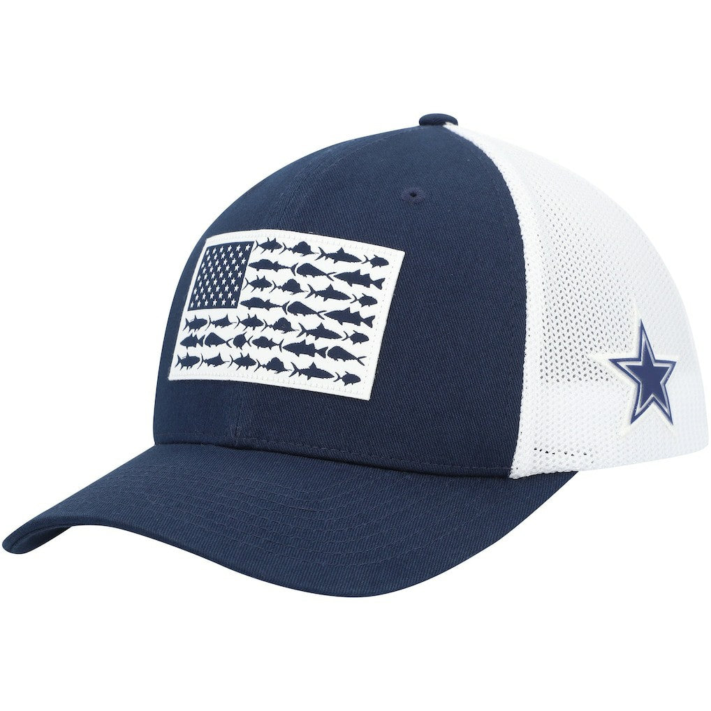 Dallas Cowboys Mesh Fish Flag Flex Hat - Navy/White on sale