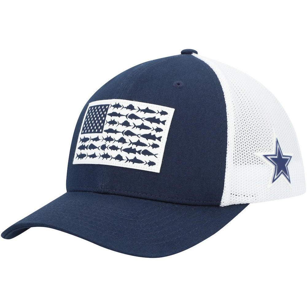 Dallas Cowboys Mesh Fish Flag Flex Hat - Navy/White on sale