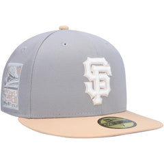 San Francisco Giants 2007 MLB All-Star Game Purple Undervisor 59FIFTY Fitted Hat Gray/Peach
