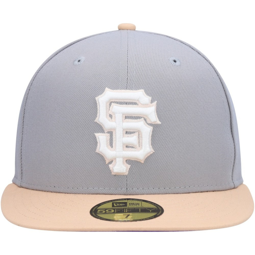 San Francisco Giants 2007 MLB All-Star Game Purple Undervisor 59FIFTY Fitted Hat Gray/Peach