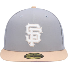 San Francisco Giants 2007 MLB All-Star Game Purple Undervisor 59FIFTY Fitted Hat Gray/Peach