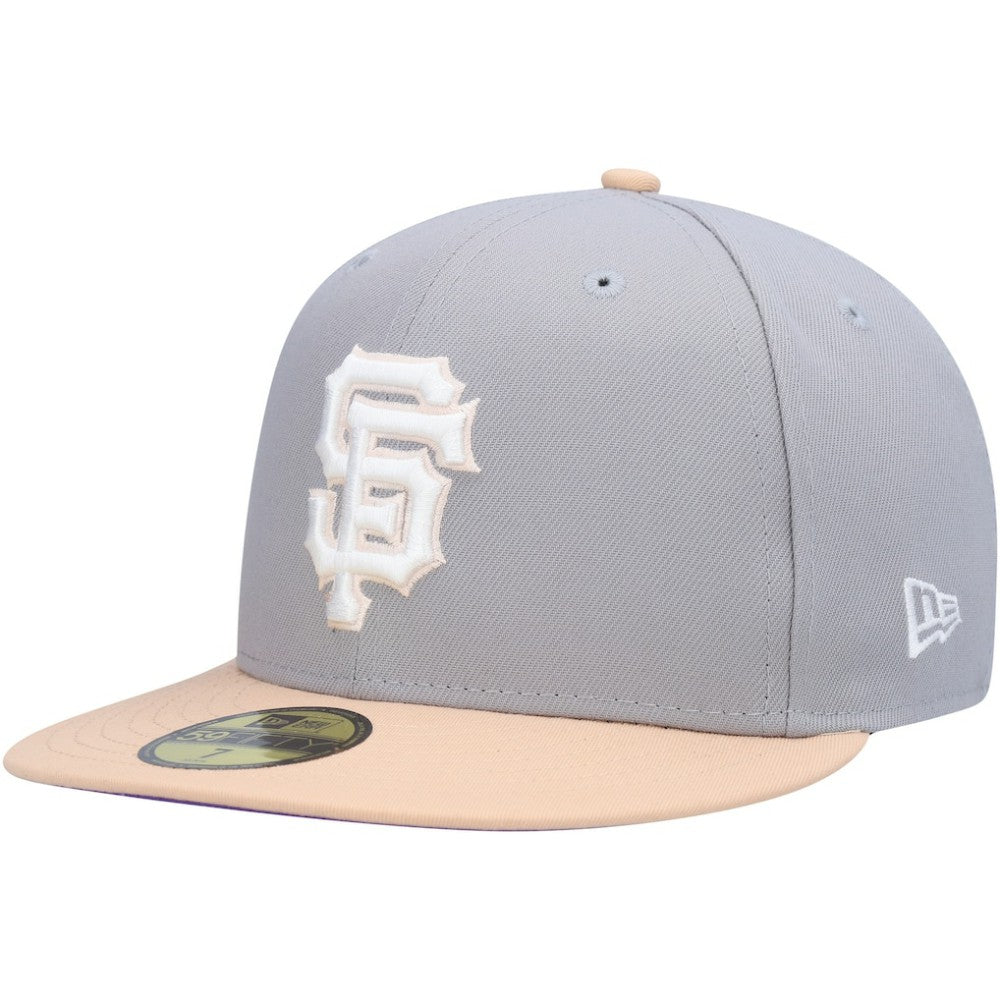 San Francisco Giants 2007 MLB All-Star Game Purple Undervisor 59FIFTY Fitted Hat Gray/Peach