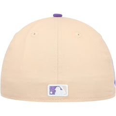 New York Yankees Subway Series Side Patch 59FIFTY Fitted Hat Peach/Purple